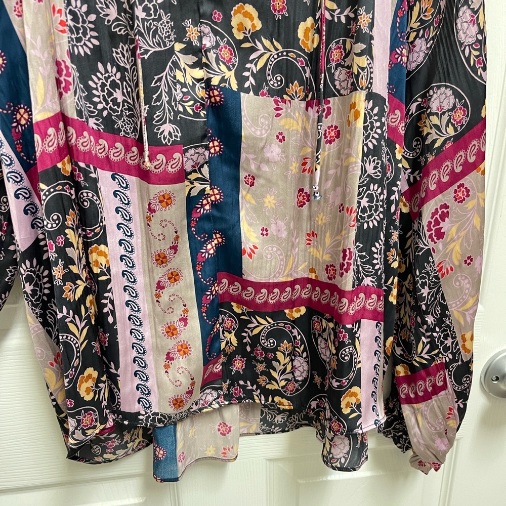 Current Air Patchwork Multi Blouse - image 6